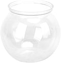4.9x3.9 Inch Mini Plastic Transparent Fish Bowl Shatterproof Aquarium for Small Fish Desk Decor Tank with High Light Transmittance(L)