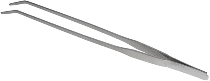 3pcs Stainless Steel Curved Tip Tweezers for Aquatic Plants Ergonomic Fish Tank Plant Tongs for Easy Trimming and Maintenance of Aquarium Flora