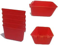 Cage Cups Birds Feeders Seed Bowl Chicken Feeding Watering Dish Rabbit Water Food Hanging Wire Cages Box 16oz Coop Cups for Pet Parrot Parakeet Gamefowl Poultry Pigeon