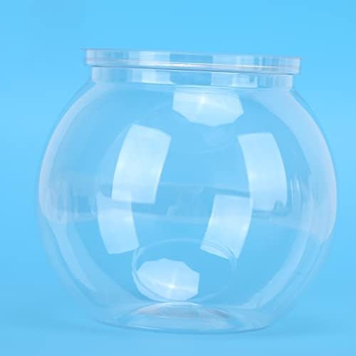 Mini Transparent Plastic Fish Bowl, Decorative Betta Fish Plant, Desktop Bookshelf Aquarium, Small Size