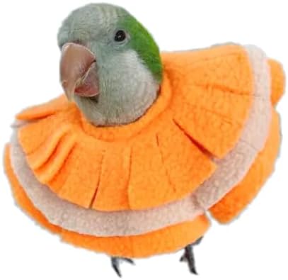 Bird Collar Anti Bite Elizabethan Recovery Cone, Bird Neck Protector for Feather Plucking, Bird Neckwear Full Body Shield for Parakeet Color Randomly (Alexandrine)