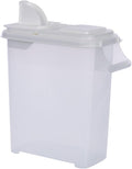 Buddeez 32 Quart Pet Food Dispenser with Lid - Airtight Storage for Dog Food, Cat Food, and Bird Seed - Easy Pour Spout for Mess Free Serving