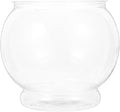 Healifty Tabletop Fish Bowl 5.90 Inch Clear Plastic Globe Fish Tank Mini Aquarium for Office Desk Decor and Feeding Container