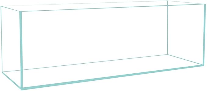 LIFEGARD Low Iron Ultra Clear Crystal Bookshelf Aquarium with Foam Leveling Mat – Rimless Aquariums with 45-Degree Beveled Edge, Peninsula Style – for Fish and Corals – 11 Gallon Capacity