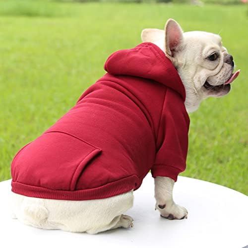 TAPBULL Dog Dresses, Fashionable Pet Dog Sweatshirt Clothes in Dark Colors, Cute Cat Birthday Dress Outfit (Red/Blue/Orange 3-Pack), XX-Large