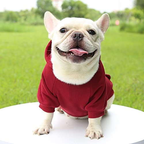 TAPBULL Dog Dresses, Fashionable Pet Dog Sweatshirt Clothes in Dark Colors, Cute Cat Birthday Dress Outfit (Red/Blue/Orange 3-Pack), XX-Large
