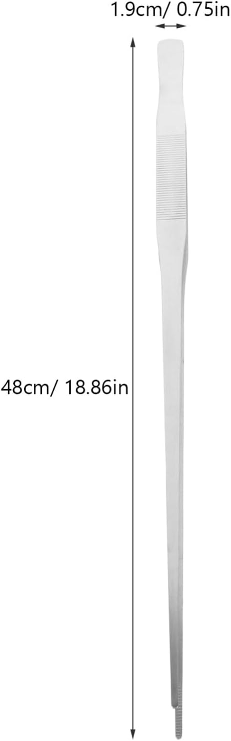 2pcs Extra Large Reptile Feeding Tongs Handle Tweezers for Aquariums Non- Metal Feeding Clip for Lizard Scorpion Practical Tool