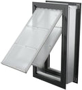 Endura Flap Pet Door for Walls in Black | Energy-Efficient Double Flap Design for Wall Installations | All-Weather Protection with All-Metal Telescoping Tunnel | Black, XL, Double Flap