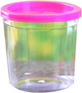 Portable Fish for Tank Aquarium Transparent Keeper Fishbowl for Turtle Betta Jellyfish Starter Kit Bowls with Lids