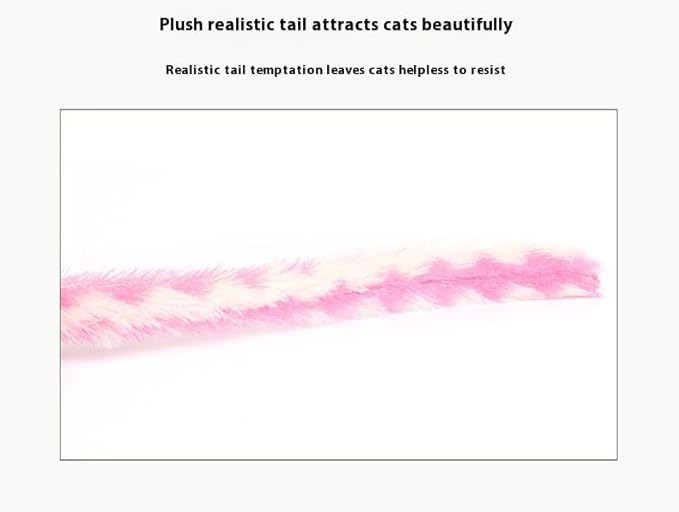 Catnip Mouse Toy, Long Tail Plush Mice for Cats, Interactive Hunting Toy for Indoor Cats, Colorful Soft Cat Toy with Catnip Inside (Blue)