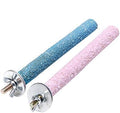 2 Pcs Multi-Color Random Bird Perch Stand Toy Wood Parrot Perch Stand Grinding Claw Sticks Sanded Surface Cage Toy for Parakeets Finches Parakeet Toys, Birdcage Accessories, Perches