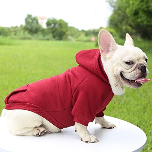 TAPBULL Dog Dresses, Fashionable Pet Dog Sweatshirt Clothes in Dark Colors, Cute Cat Birthday Dress Outfit (Red/Blue/Orange 3-Pack), Large