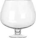 Milisten Glass Fish Bowl, Wine Cup Shape Fish Tank, Fish Bowl Vase, Fish Tank Clear Hydroponic Plant Terrarium for Clear View, Small Fish BowlGoldfish