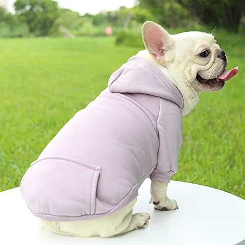 TAPBULL Dog Dresses, Fashionable Pet Dog Sweatshirt Clothes in Light Colors, Cute Cat Birthday Dress Outfit (Pink/Purple/Coffee 3-Pack), Small