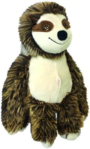 Multipet Bark Buddies Sloth Dog Plush Toy - Squeaky Dog Toy for All Dogs - Extra Soft Plush Dog Toy - Stuffed Animal Dog Toy for Cuddling & Playing - Cute Dog Pet Toy (10")