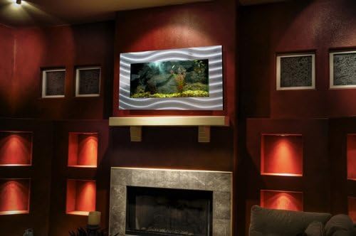 Aussie Aquariums AA-Skyline-BBLACK 2.0 Wall Mounted Aquarium Brushed Black