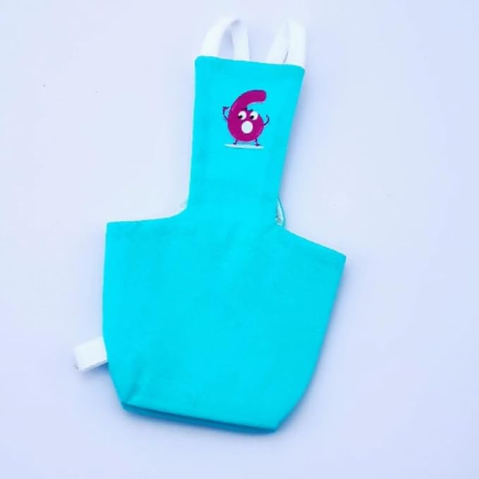 Bird Diaper Protective Parrot Nappy - 6 Pack, Reusable Flight Suit with Waterproof Inner Layer, Washable Cute Urine Wet Suit for Cockatiel Conure Macaw Lovebird (XL)