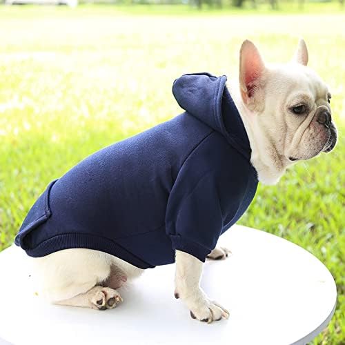 TAPBULL Dog Dresses, Fashionable Pet Dog Sweatshirt Clothes in Dark Colors, Cute Cat Birthday Dress Outfit (Red/Blue/Orange 3-Pack), X-Small