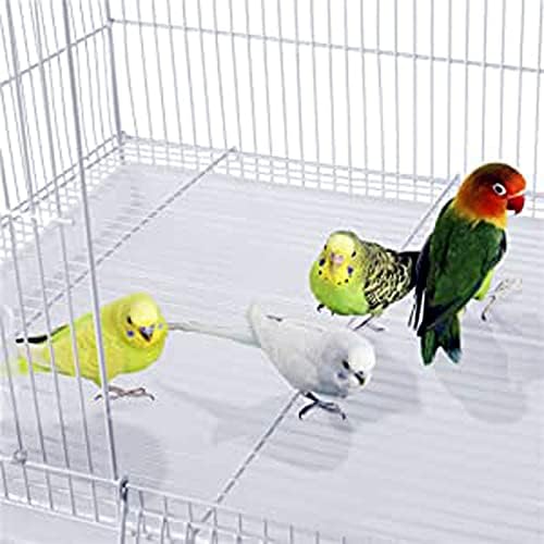 36" Extra Large Multiple Flight Bird Aviaries Budgie Canaries Finches Lovebirds Budgies Breeding Breeder Cage (36", White)