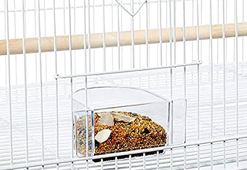 36" Extra Large Multiple Flight Bird Aviaries Budgie Canaries Finches Lovebirds Budgies Breeding Breeder Cage (36", White)
