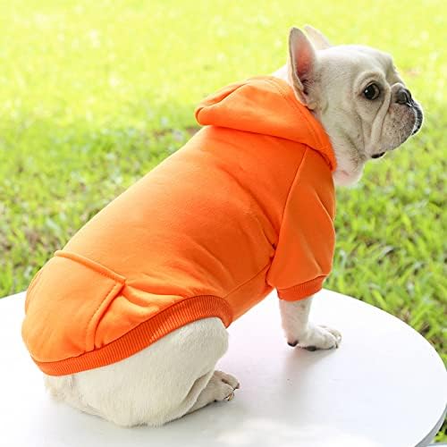 TAPBULL Dog Dresses, Fashionable Pet Dog Sweatshirt Clothes in Dark Colors, Cute Cat Birthday Dress Outfit (Red/Blue/Orange 3-Pack), X-Small