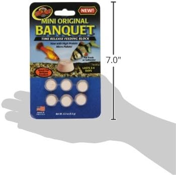 Zoo Med Laboratories AZMBB2 Mini Banquet Block Feeders, Fish, 0.02 pounds (Pack of 2)