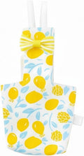 Bird Diaper Carrier Flight Suit Straps, Reusable Training Diaper Set Liners with Hook and Tow Eyes for Parrots and Cockatiels (Yellow LemonV, XS)