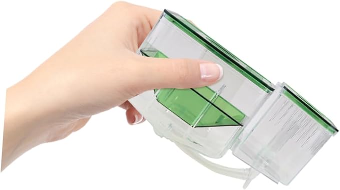 BESTonZON Isolated Acrylic Fish Breeding Tank Aquarium Incubator Box for Protecting Eggs Fry and Shrimp Transparent Self Guided Hatching Case for Home Aquariums
