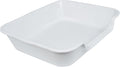 1 Pack Extra Large Dog Litter Box Pan Tray (ABS Material), Low Entry Jumbo Senior Litter Boxes for Multiple Kitten Big Cats, Pet Safe Indoor Dog Potty (Light Gray, 24" L x 20" W)