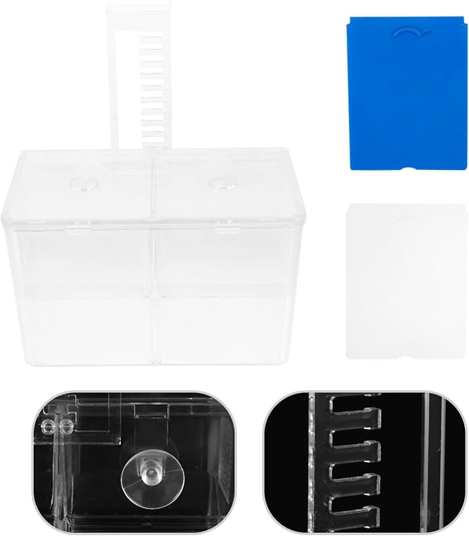 Kisangel Fish Breeding Style Incubator Tank for Tropical Fish Pe Material Aquarium Fry Isolation to Install