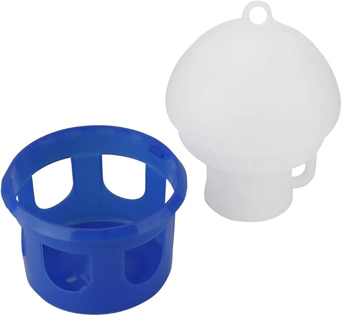 Automatic Bird Feeder and Water Dispenser, Large Capacity Bird Water Drinker ABS Plastic Pigeon Waterer Pet Water Pot Container for Outside Cage (2L)