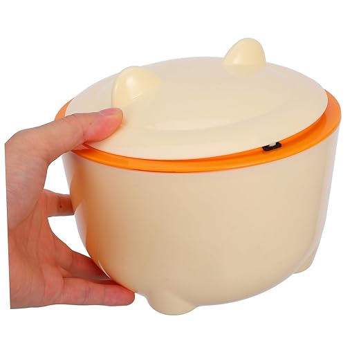 Healifty 1Set Sealed Cat Litter Trash Can with Lid and Trash Bags Versatile Waste Container for Cats and Dogs Easy to Maintain Reusable Litter Box Preventing for Home Use