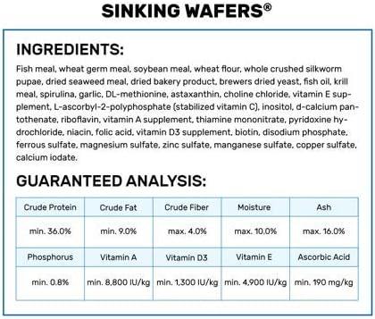 Hikari Tropical Sinking Wafers Fish Food, 0.88 oz (25g)