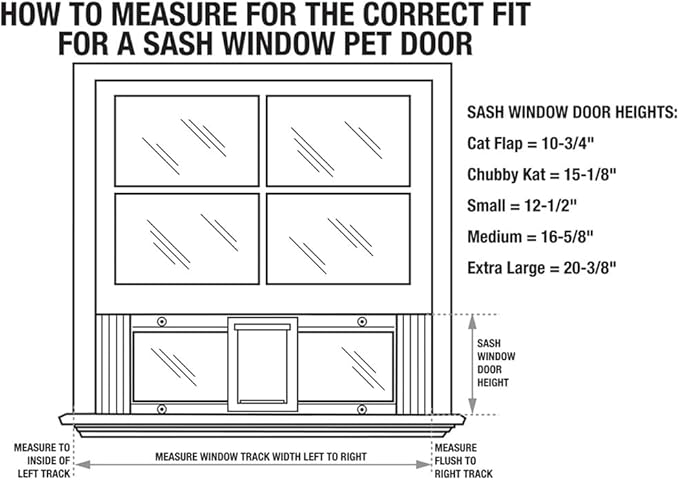 Ideal Pet Products Aluminum Sash Window Pet Door, Adjustable to Fit Window Widths from 33" to 38", Large 10-1/2” x 15” Flap Size