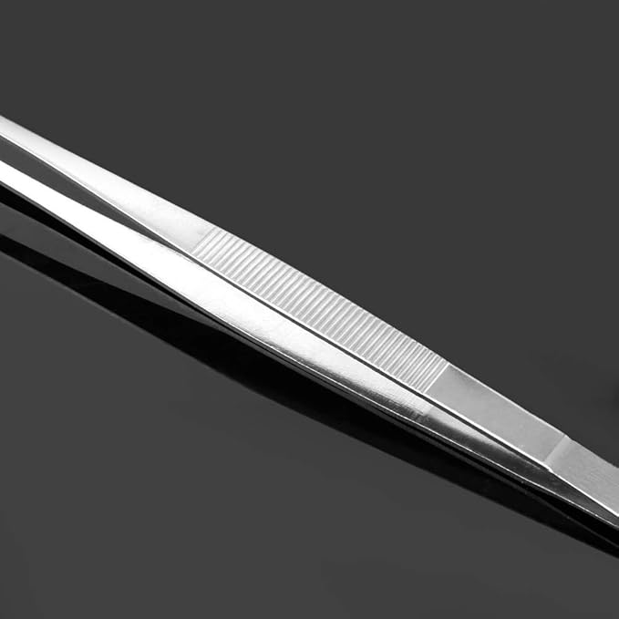 30CM Aquarium Straight Elbow Stainless Steel Live Plant for Tweezer Plier Tool Tweezers Fish for 12'