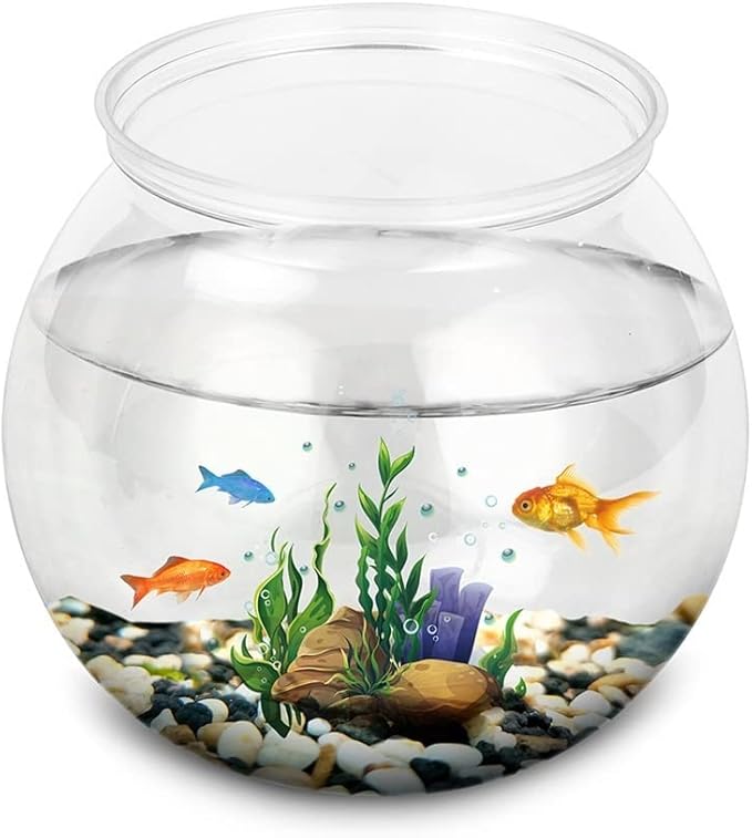 Fish Tank Transparent Acrylic Fish Tank Aquarium Breeding Box Fish House Aquatic Pet Home Desktop Gasket Marine Portable Bowl for Fish Tank Glass Fish Tank(Small)