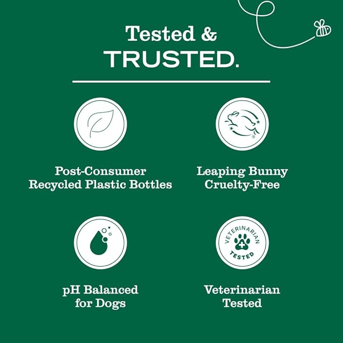 MRS. MEYER'S Clean Day 3 in 1 Dog Shampoo, White Peach Scent, 14oz