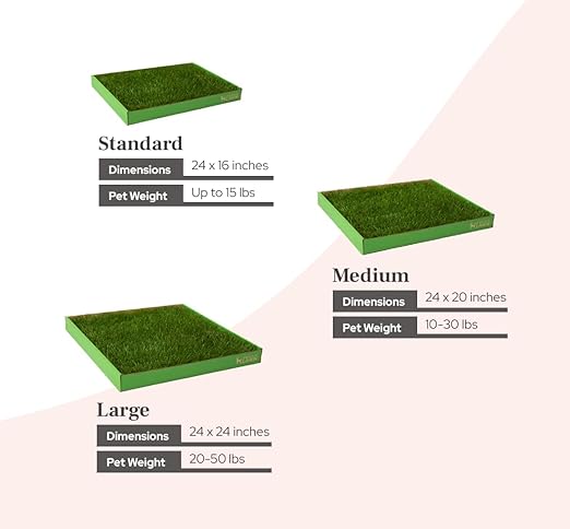 DoggieLawn Real Grass Puppy Pee Pads- 24 x 9 Inches - Perfect Indoor Litter Box for Dogs - No Mess, Easy-to-Use - Potty Training for Pets - Eco-Friendly Disposable Bathroom with Real Living Grass