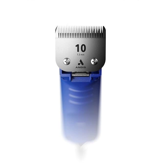 Andis Professional UltraEdge Super 2-Speed Detachable Blade Dog/Pet Clipper, Rotary Motor with Shatter-Proof Housing, Runs Calm & Silent, 14-Inch Cord, for All Dog Coats & Breeds, 120 Volts, Blue
