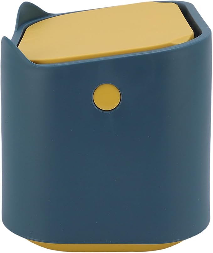 Jiawu Cat Litter Trash Can, Airtight Odor Control Press Seal Lid Cat Litter Disposal Bin, Compact Storage Container with Press Type Lid for Home Pet Waste Disposal