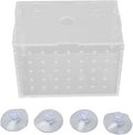 Fish Breeder Box, High Transparency Acrylic Hatchery Incubator Tank, Aquarium Fish Breeding Box with Suction Cups, Isolation Box for Baby Fishes Shrimp Clownfish, Easy to Observe a (11 * 7 * 8CM)