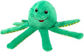 Spunky Pup Clean Earth Plush Octopus | Made from 100% Recycled Water Bottles | Small,Brown,7258