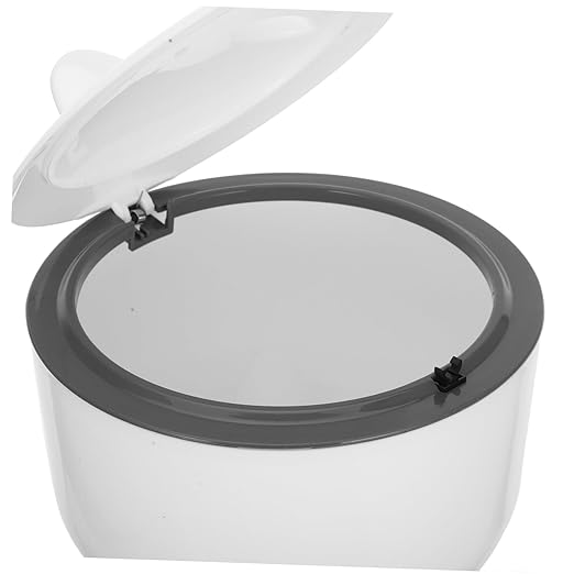 VANZACK 1set Sealed Cat Litter Disposal Bin Includes Replacement Bags Compact Trash Can for Pet Waste Stylish Design for Room Easy Litter Disposal