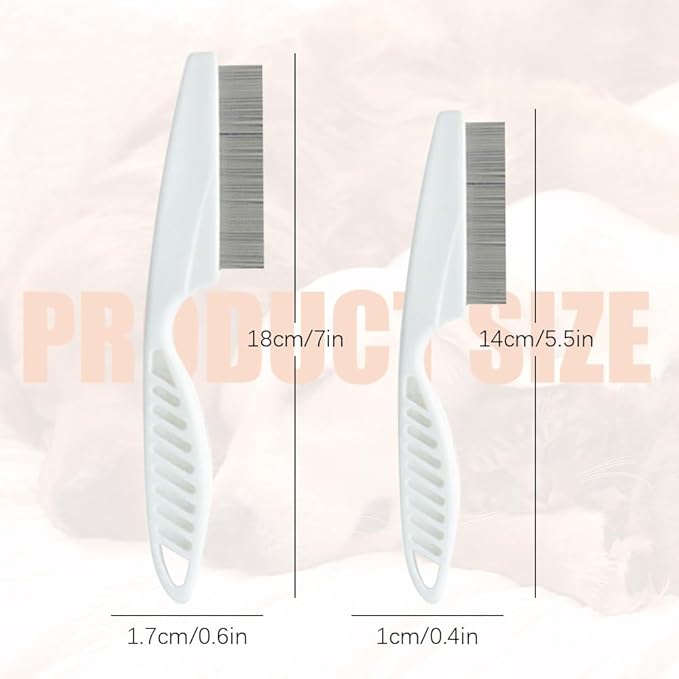 Pet Hair Comb, 2026 New Multifunctional Pets Grooming Comb for Knots Crust Floating, Stainless Grooming Massage Dual-Sided Comb for Small Dogs Puppies (Green)