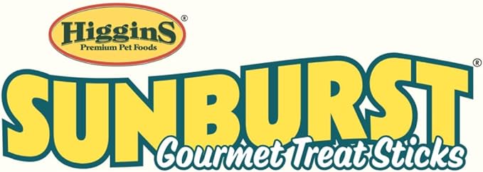 Higgins Sunburst Gourmet Avian Treat Sticks for Parrots. Carrot & Dandelion 2pk. 4.9oz.