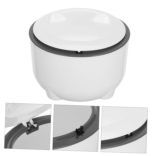 Yardwe 1Set Enclosed Cat Litter Trash Can with Lid Odor Sealing Waste Bin for Cats Large Capacity Plastic Small Trash Container Includes Garbage Bags for Easy Disposal