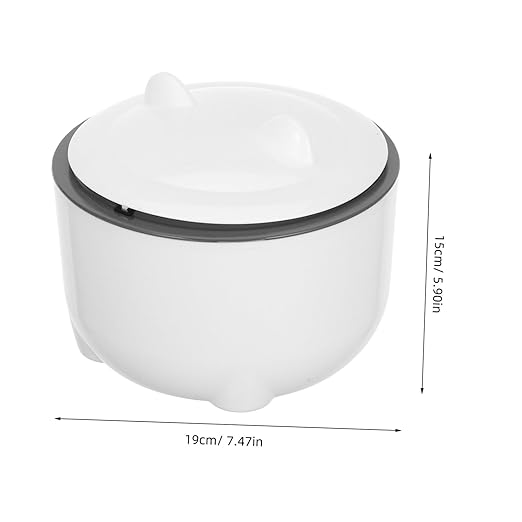 POPETPOP 1set Enclosed Cat Litter Disposal Bin Odor-Sealing Lid Large Capacity Plastic Trash Can for Cat Waste Multi-use Small Garbage Bin Includes for Easy Cleanup