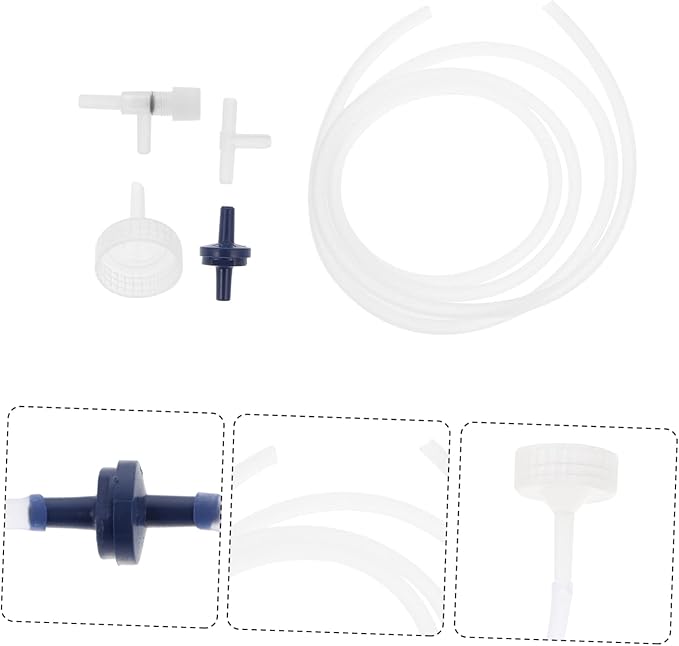 2 Sets Brine Shrimp Hatchery Kit with Transparent Bottle Caps and Airflow Control Valve DIY Artemia Incubator Accessories for Soda Bottles Aquarium Fish Tank Hatchery Supplies Set