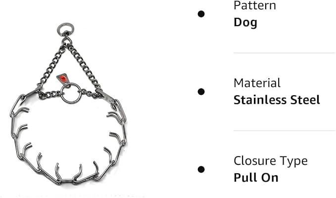 Herm Sprenger Stainless Steel Prong Dog Training Collar with Swivel Ultra-Plus Pet Pinch Collar No-Pull Collar for Dogs Made in Germany 3.2mm x 23in Medium
