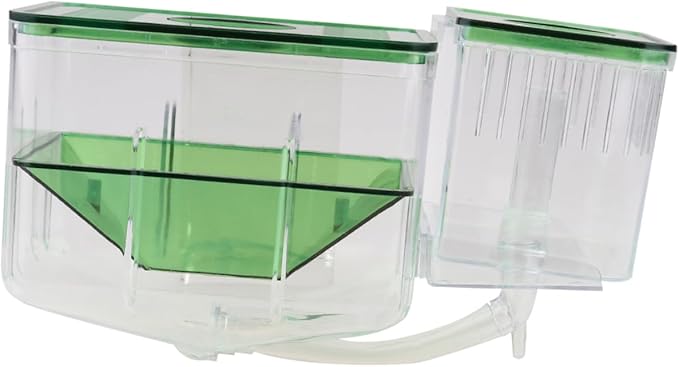 Happyyami Self-Guided Incubator Box for Fish Breeding Transparent Isolation Tank Safe Environment for Juvenile Fish Protects Against and Improves Survival Rates
